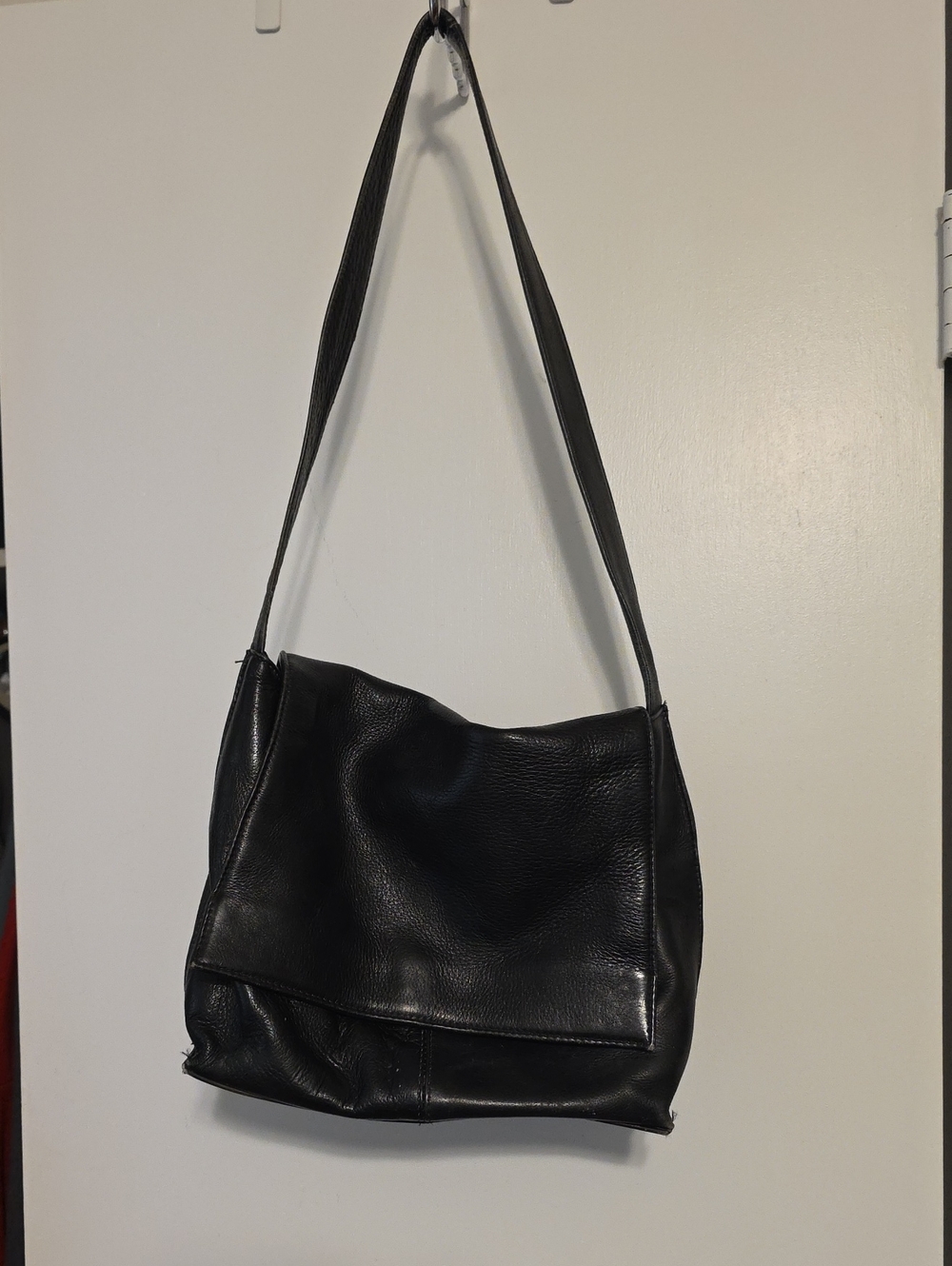 HOBO Black Leather Shoulder Hobo Bag